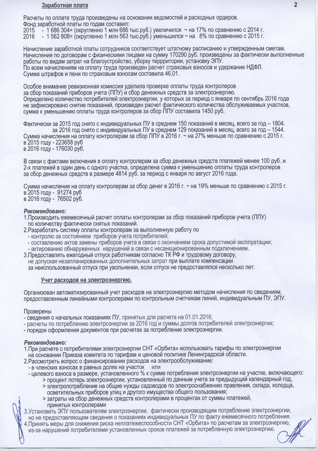 Образец акта ревизионной комиссии снт 2019 с выводами